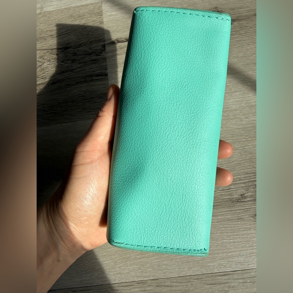 Tiffany & Co. Glasses Case and Wipe Cloth, Aqua Blue - Picture 9 of 17